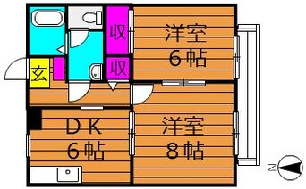 間取図 パピーム　Ｋ