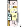 カンパニュラ 2LDKの間取り