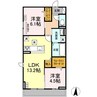 カンパニュラ 2LDKの間取り