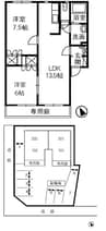 ゆず 2LDKの間取り