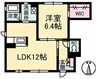 シャーメゾン・ニワセ 1LDKの間取り