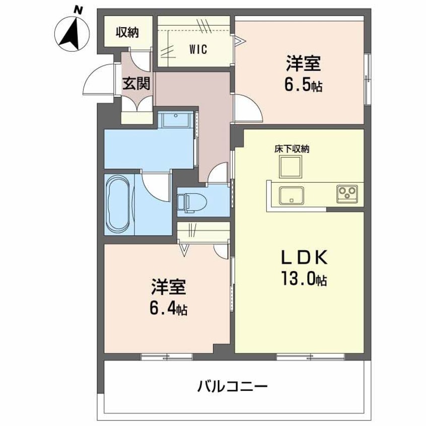 間取図 アイビー倉敷　Ｃ棟
