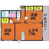 ペアフィールドＡ 2LDKの間取り