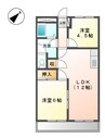 グレースタウンⅠ 2LDKの間取り