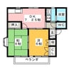 コーポカワサキ　A 2DKの間取り