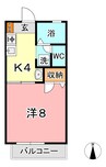 ＮＫＦ 1Kの間取り