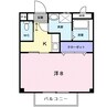 ミレニアムハイツ 1Kの間取り