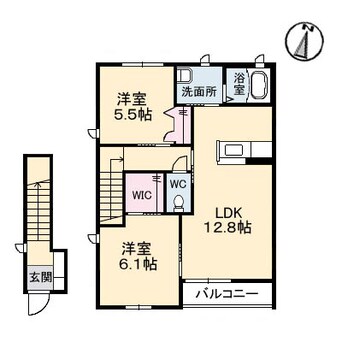 間取図 エクリール　Ｂ棟