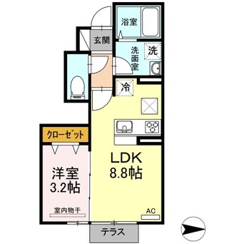 間取図 D-room平田