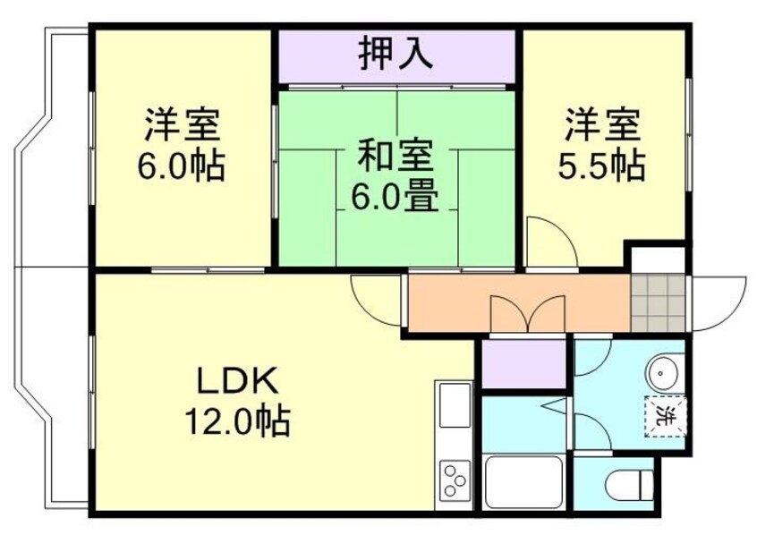 間取図 ニューマリッチ有楽Ⅱ