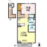 フォルビート 1LDKの間取り