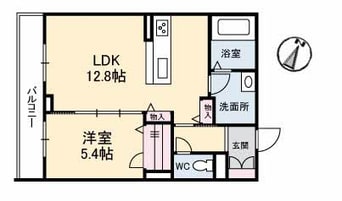 間取図 クラレッド　マーレ