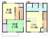 サンポートN 2LDKの間取り