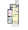ラ・ベルコリーヌＢ 1LDKの間取り