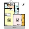 フォンテーヌ 1LDKの間取り