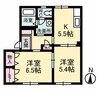 マグノーリア　Ｂ棟 2Kの間取り