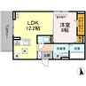 くらら 1LDKの間取り