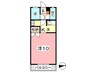 ブールブランシュ　A 1Kの間取り