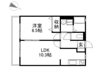 間取図 ロワジールⅡ
