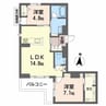 ビィアン　アテリア 2LDKの間取り