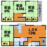 福井戸建 4LDKの間取り