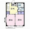 瀬戸大橋線/上の町駅 徒歩18分 2階 築31年 2DKの間取り