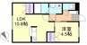 ロイヤル藤Ⅰ 1LDKの間取り