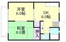 マミーコーポ 2DKの間取り