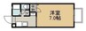 エスポワール千草　A 1Kの間取り