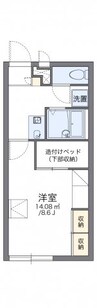 レオパレスサニーコート上東Ａ 1Kの間取り