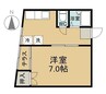 エミリービル 1Kの間取り