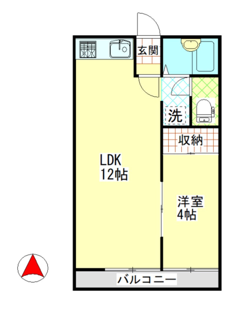 間取図 サニーコート中庄