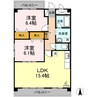 Ｋーｃｉｔｙ葦高 2LDKの間取り