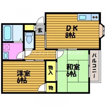 間取図 シャトル三瑞Ⅱ