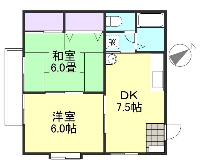 間取り図 コーポマム　B棟