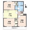 小野マンション 3DKの間取り