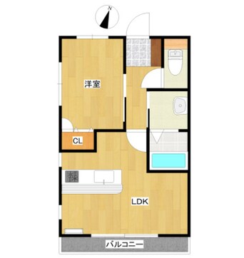 間取図 クレモンポイント・C