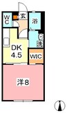 エスペランサ福島　C 1Kの間取り
