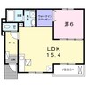クラール 1LDKの間取り