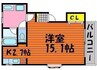 コートダジュール　A棟 1Kの間取り
