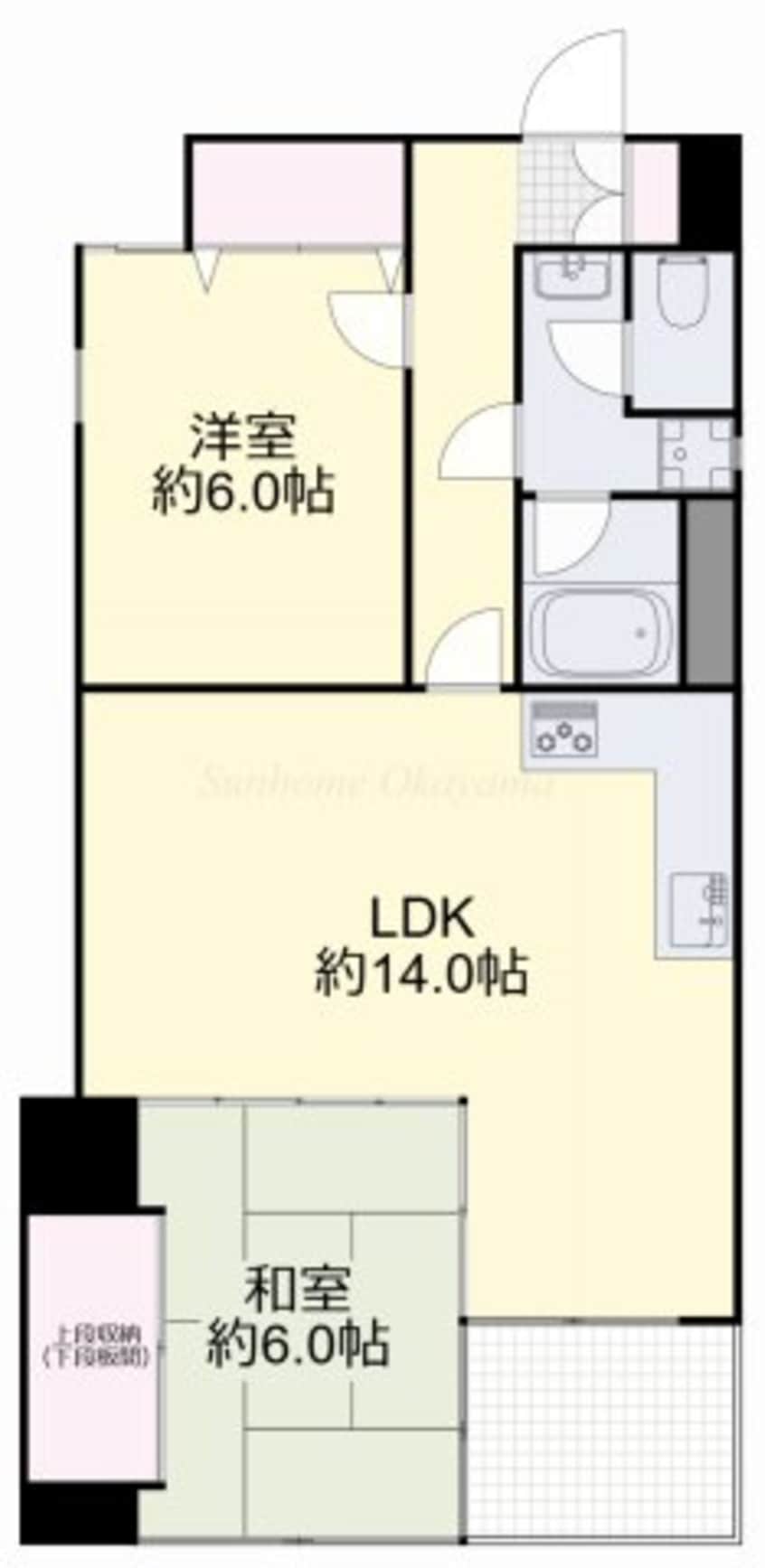 間取図 スカイコート