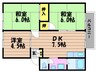 エスポワールマンションA 3DKの間取り