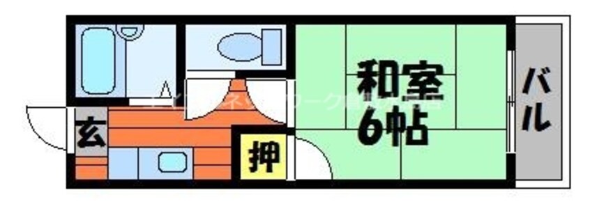 間取図 瀬戸大橋線/児島駅 徒歩7分 4階 築34年