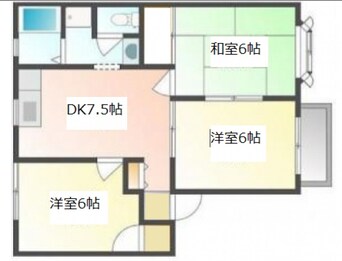 間取図 ベルメゾンA