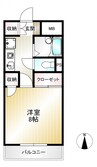 ハイシティー堀南 1Kの間取り