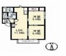 緑の館　Ａ棟 2LDKの間取り
