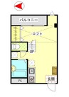 クレストウッド 1Rの間取り