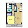 YMセンターコムKM 1LDKの間取り