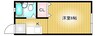 VENTVERT　A 1Kの間取り