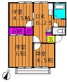 コーポ大高　Ａ 3DKの間取り